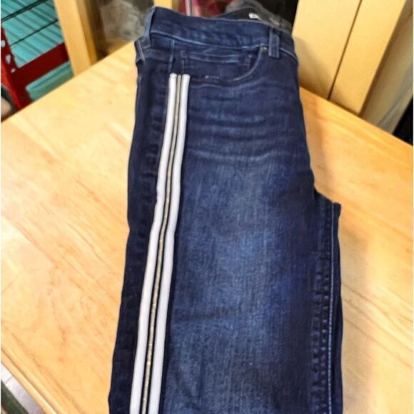 NWOT Express Denim Perfect Ankle High Rise Dark Wash Jeans Size 4 #JT2 - Picture 1 of 5